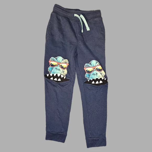 Kids Dinosaur Jogger Pants - Blue - Picture 1 of 1